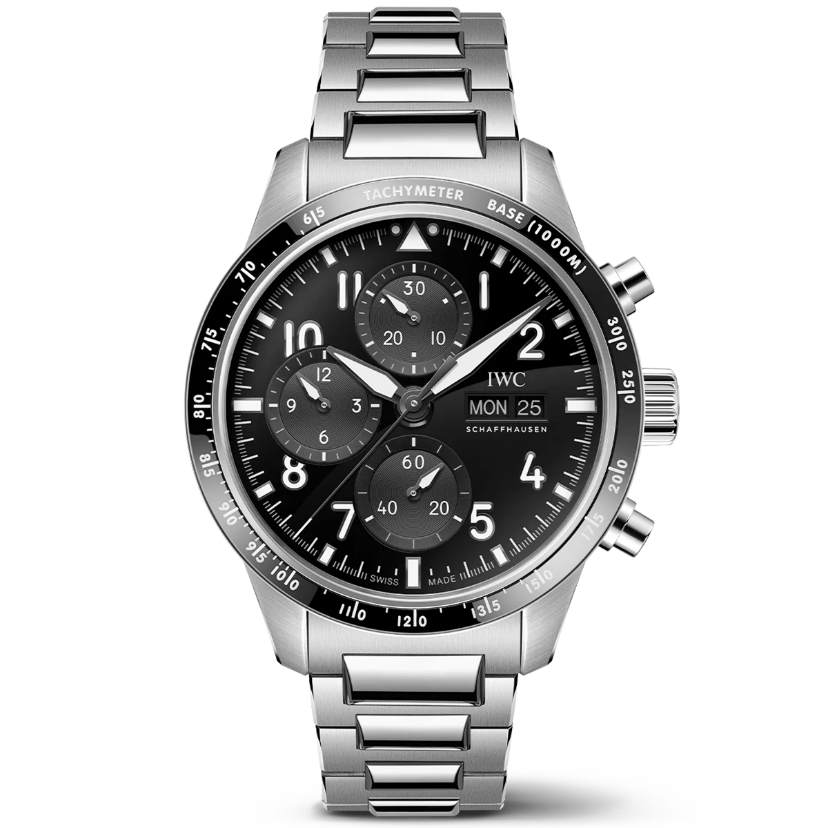 Pilot’s 41mm Black Dial AMG Performance Chronograph Bracelet Watch