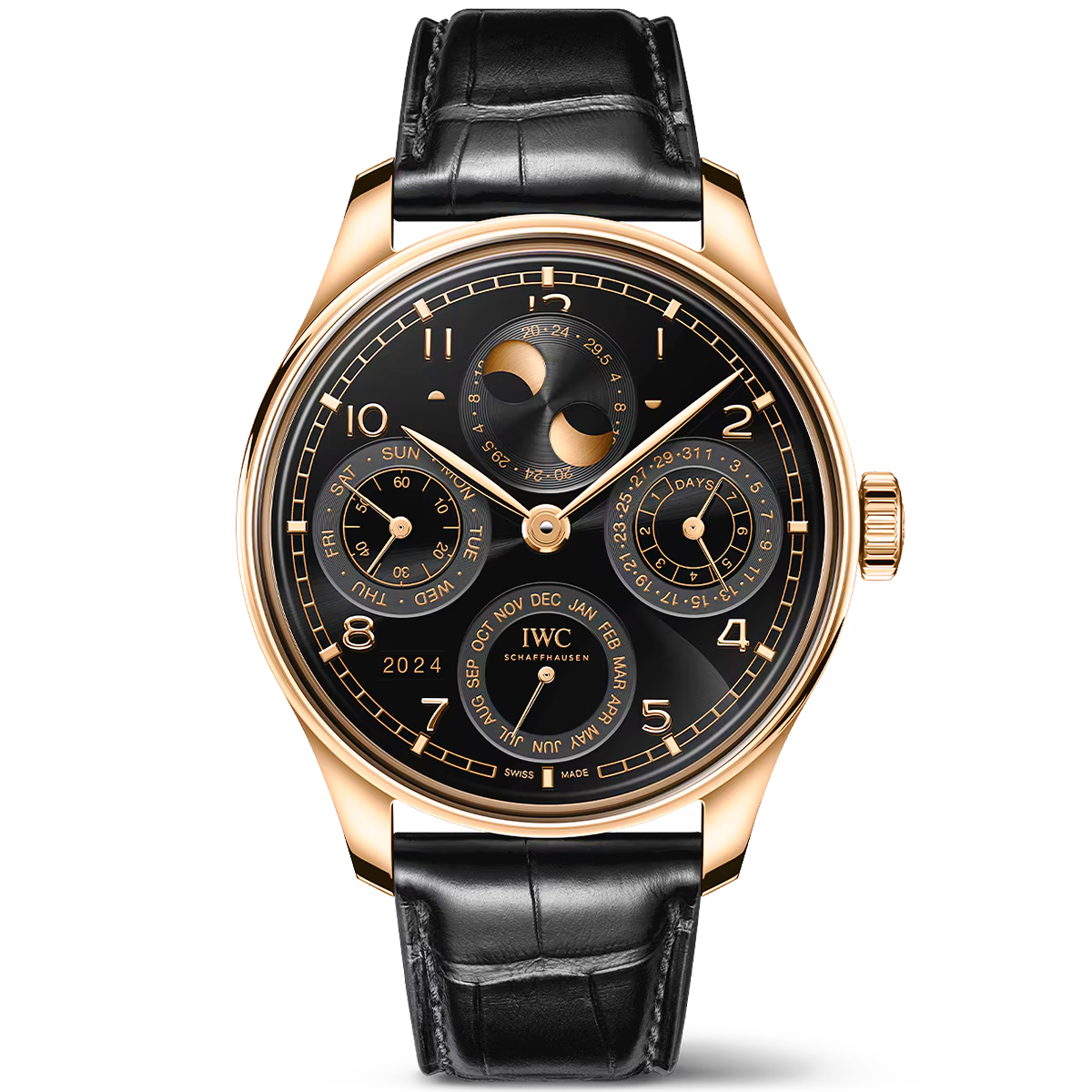 Portugieser ‘Obsidian’ Perpetual Calendar 44mm 18ct Yellow Gold Watch