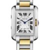 Cartier Tank Anglaise Watch – 30.2 x 22.7 mm Steel Case – Silver Dial – Yellow Gold And Steel Bracelet – W5310046