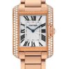 Cartier Tank Anglaise Watch – 34.7 mm Pink Gold Case – Diamond Bezel – Diamond Dial – WT100027