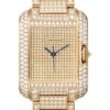 Cartier Tank Anglaise Watch – Medium Pink Gold Diamond Case – Diamond Paved – Diamond Bracelet – HPI00560