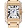 Cartier Tank Anglaise Watch – Medium Pink Gold Diamond Case – WT100003