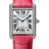 Cartier Tank Louis Cartier Watch – 33.7 mm White Gold Case – Pink Fuschia Alligator Strap – WJTA0015