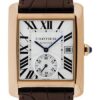 Cartier Tank MC Watch – 34.3 mm Pink Gold Case – Silvered Dial – Dark Brown Alligator Strap – W5330001