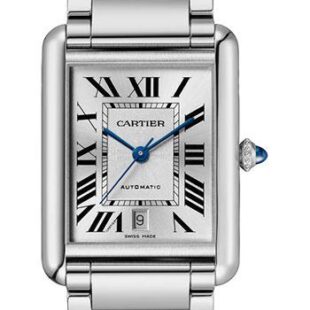 Cartier Tank Must Watch – 41 mm x 31 mm Steel Case – Silvered Dial – Bracelet – WSTA0053