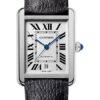 Cartier Tank Solo Watch – 31 mm Steel Case – Black Grained Calfskin Strap – WSTA0029