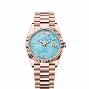Rolex Day-Date 36, 18k Everose Gold with Diamond-set, 36mm, Ref# 128235-0064