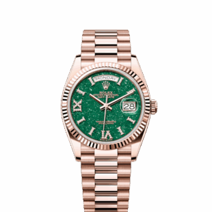 Rolex Day-Date 36, 18k Everose Gold with Diamond-set, 36mm, Ref# 128235-0068