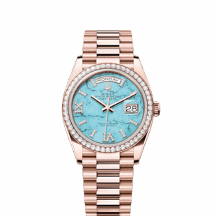 Rolex Day-Date 36, 18k Everose Gold with Diamond-set, 36mm, Ref# 128345rbr-0064