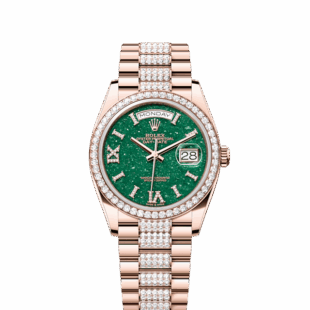 Rolex Day-Date 36, 18k Everose Gold with Diamond-set, 36mm, Ref# 128345rbr-0069
