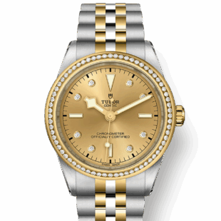 Tudor Black Bay 39 S&G, 316L Stainless Steel, 18k Yellow Gold and Diamonds, Ref# M79673-0007